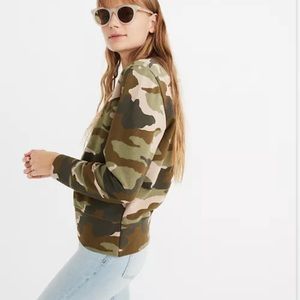 Madewell Crewneck Sweatshirt in Cottontail Camo